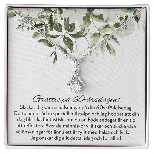 Grattis på 60-årsdagen - 60-årspresent Till Kvinna - Halsband Alluring Beauty