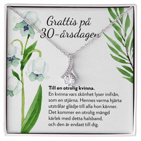 Grattis på 30-årsdagen - 30-årspresent Till Kvinna - Halsband Alluring Beauty