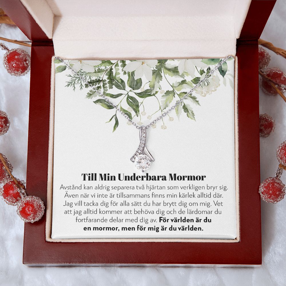 Till Min Underbara Mormor - Aldrig Separerade - Halsband Alluring Beauty
