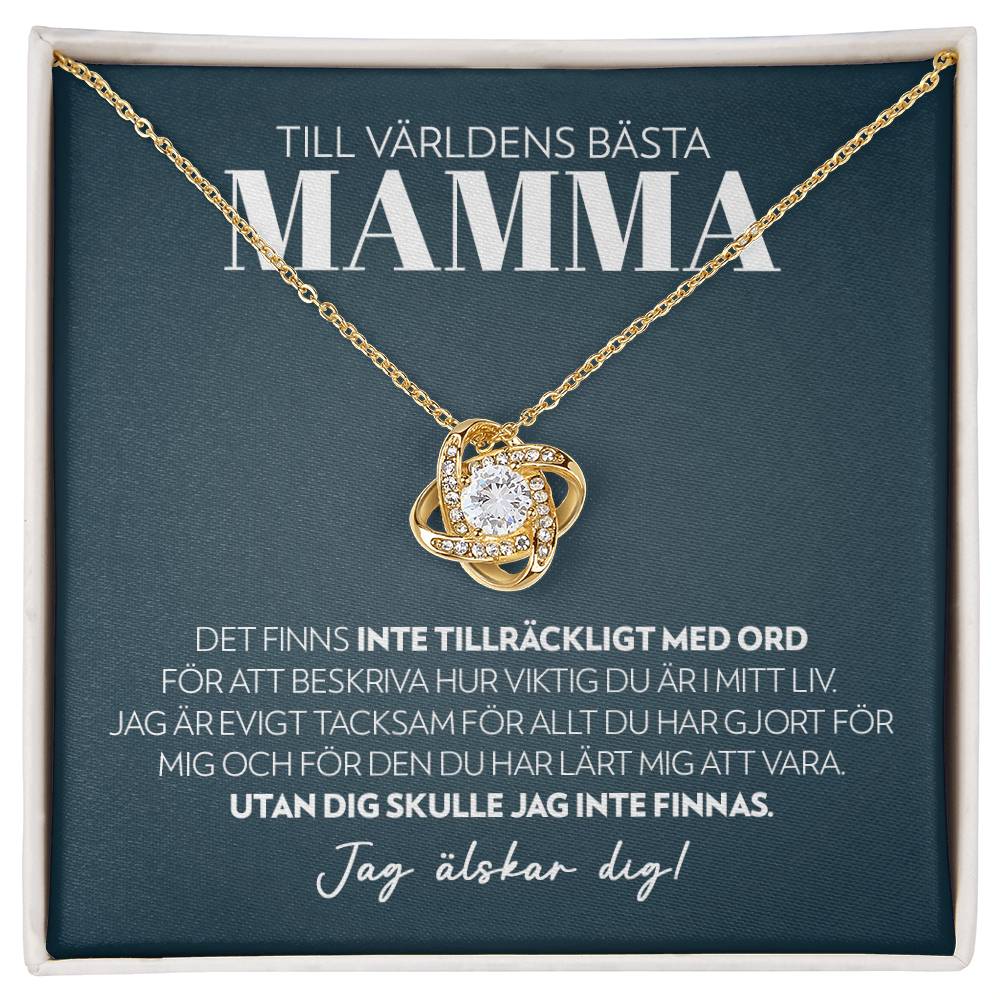 Mamma - Inte Tillräckligt Med Ord - Halsband Kärleksknop