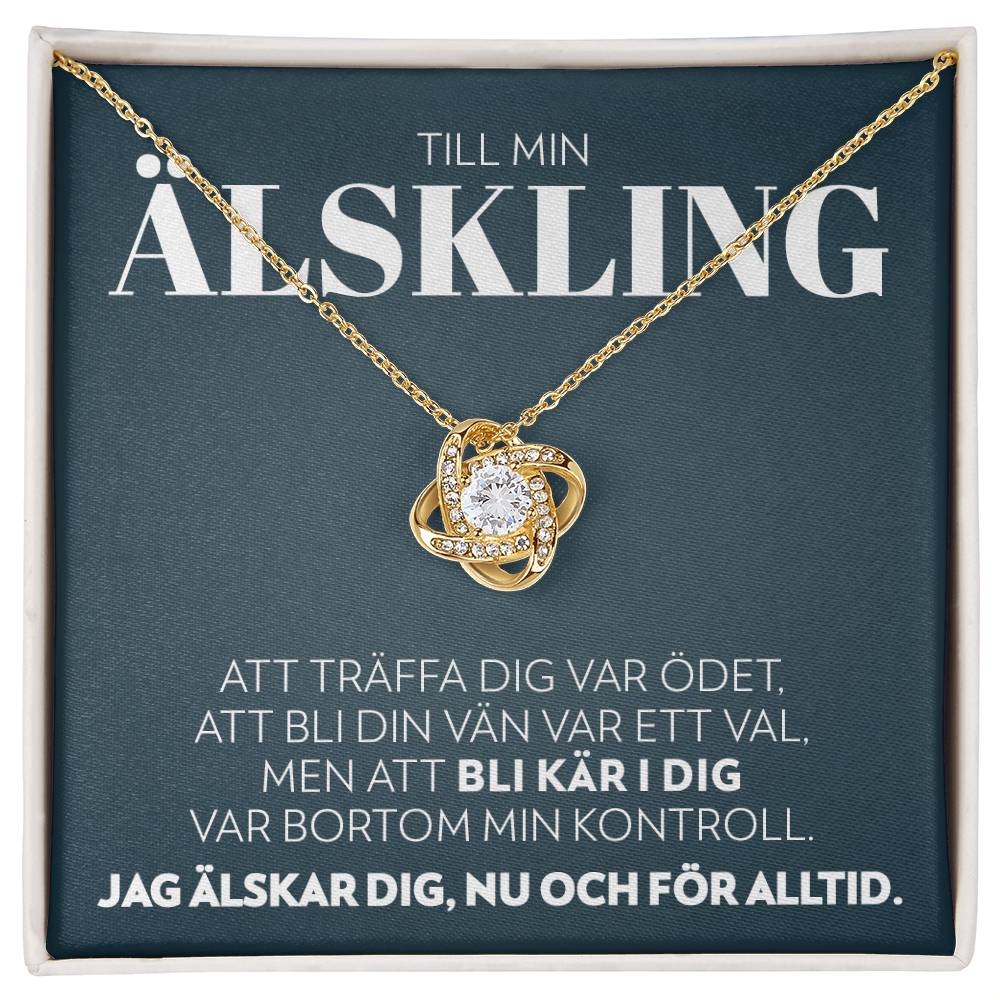 Till Min Älskling - Ödet - Halsband Kärleksknop