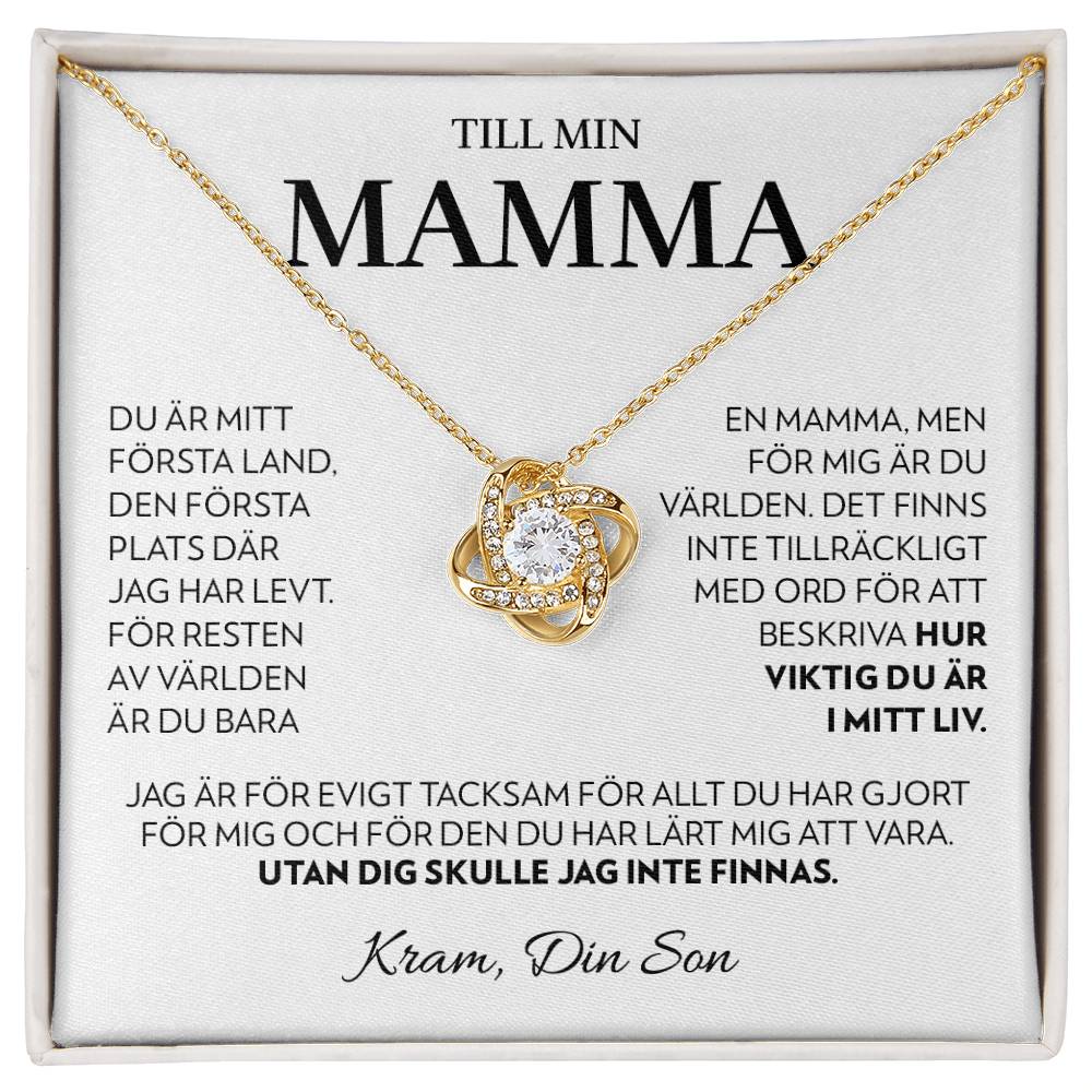Til Min Mamma (Från Son) - Första Land - Halsband Kärleksknop