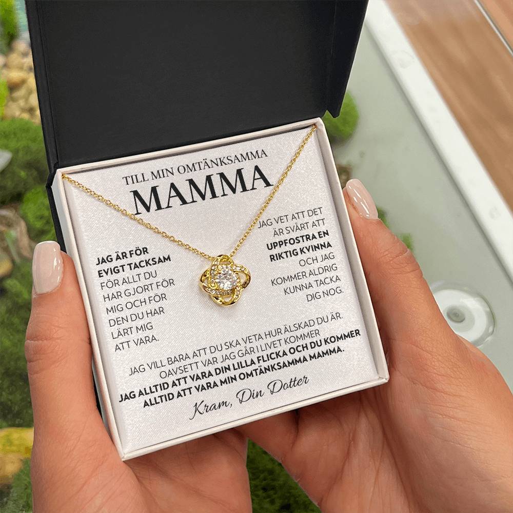 Till Min Mamma (Från Dotter) - Alltid - Halsband Kärleksknop