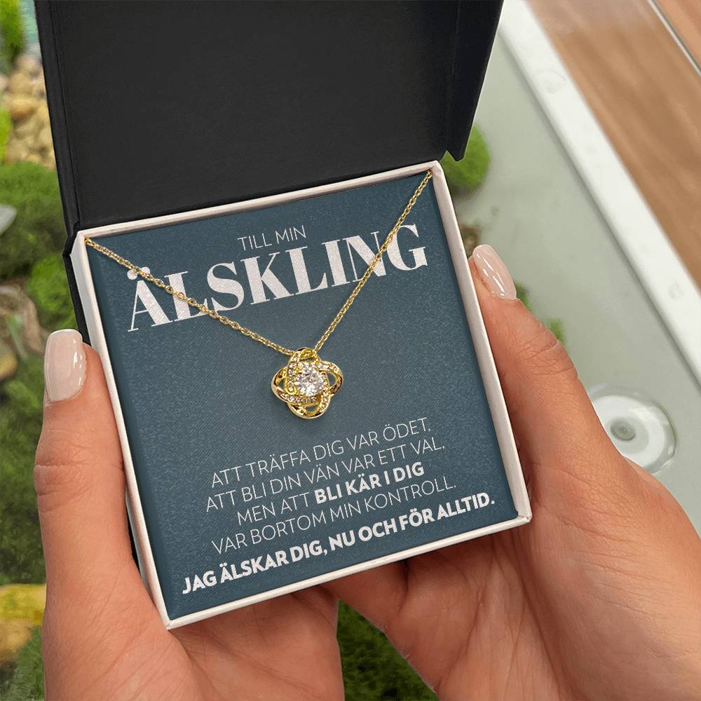 Till Min Älskling - Ödet - Halsband Kärleksknop