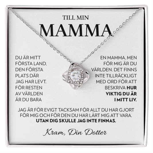 Til Min Mamma (Från Dotter) - Första Land - Halsband Kärleksknop