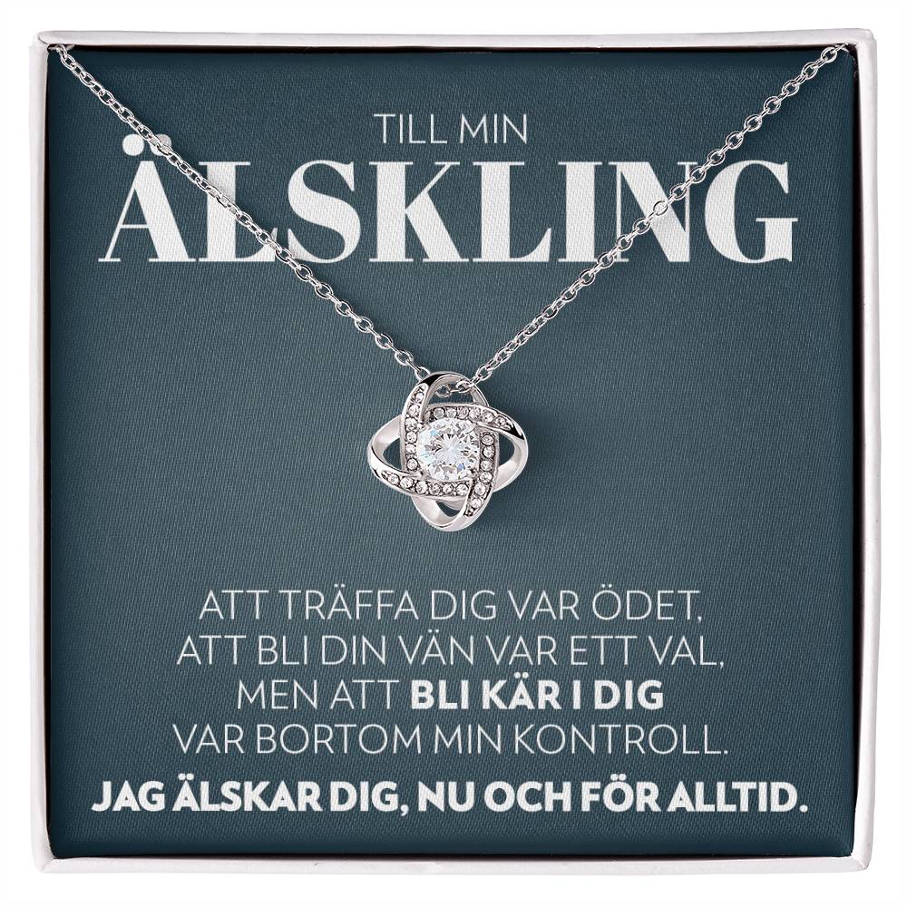 Till Min Älskling - Ödet - Halsband Kärleksknop