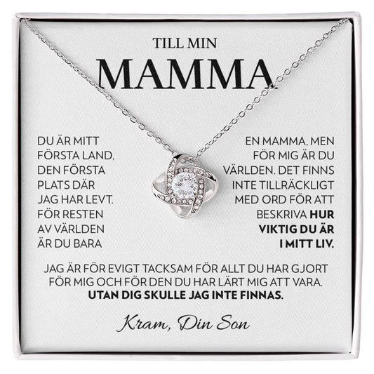 Til Min Mamma (Från Son) - Första Land - Halsband Kärleksknop