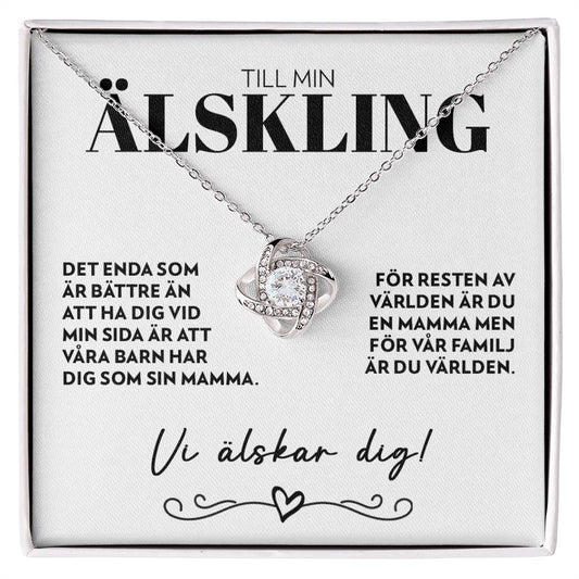 Till Min Älskling - Det Enda Som Är Bättre - Halsband Kärleksknop