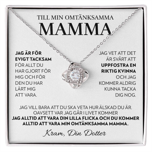 Till Min Mamma (Från Dotter) - Alltid - Halsband Kärleksknop