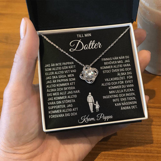 Till Min Dotter (från Pappa) -  Med Allt Jag Har - Halsband Kärleksknop