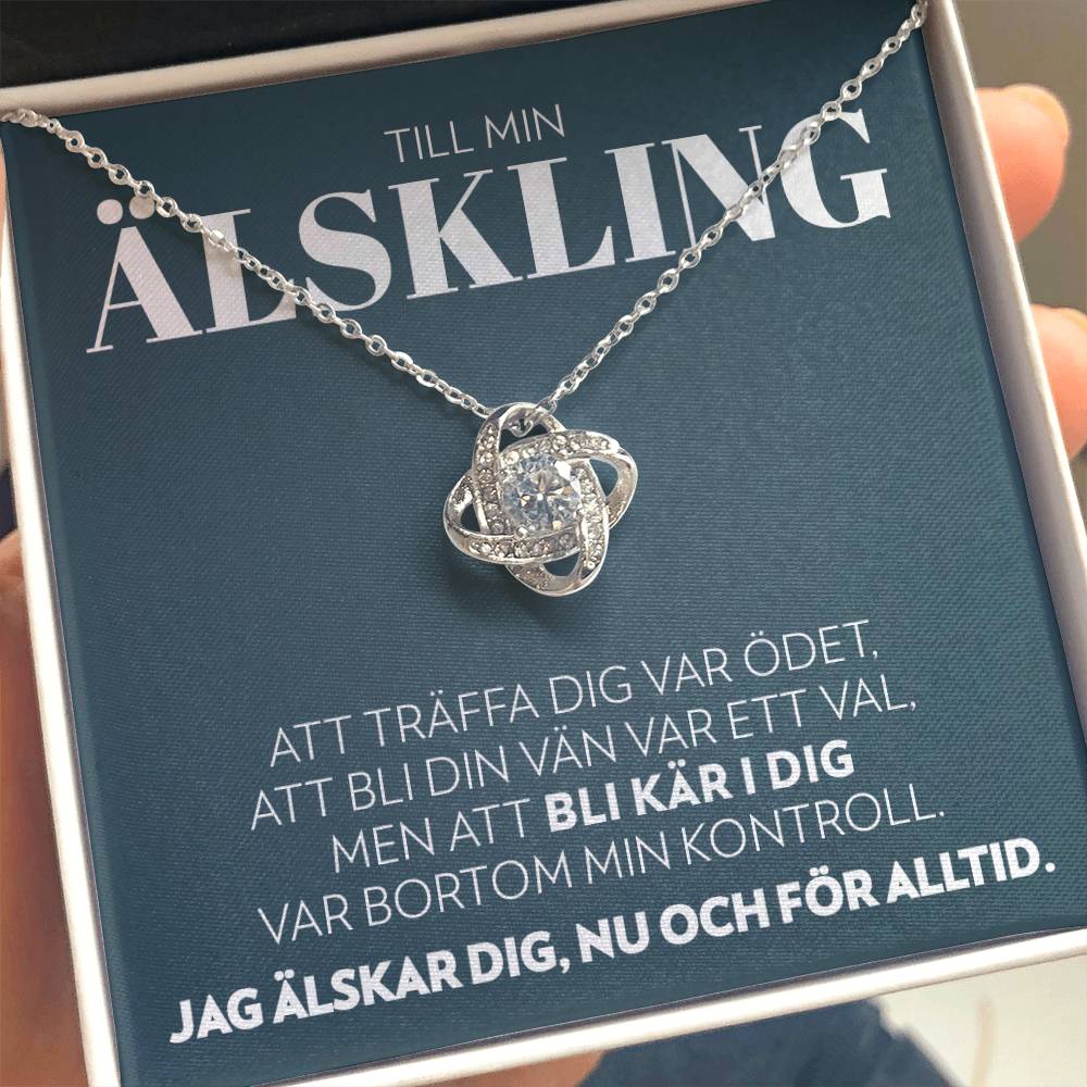 Till Min Älskling - Ödet - Halsband Kärleksknop