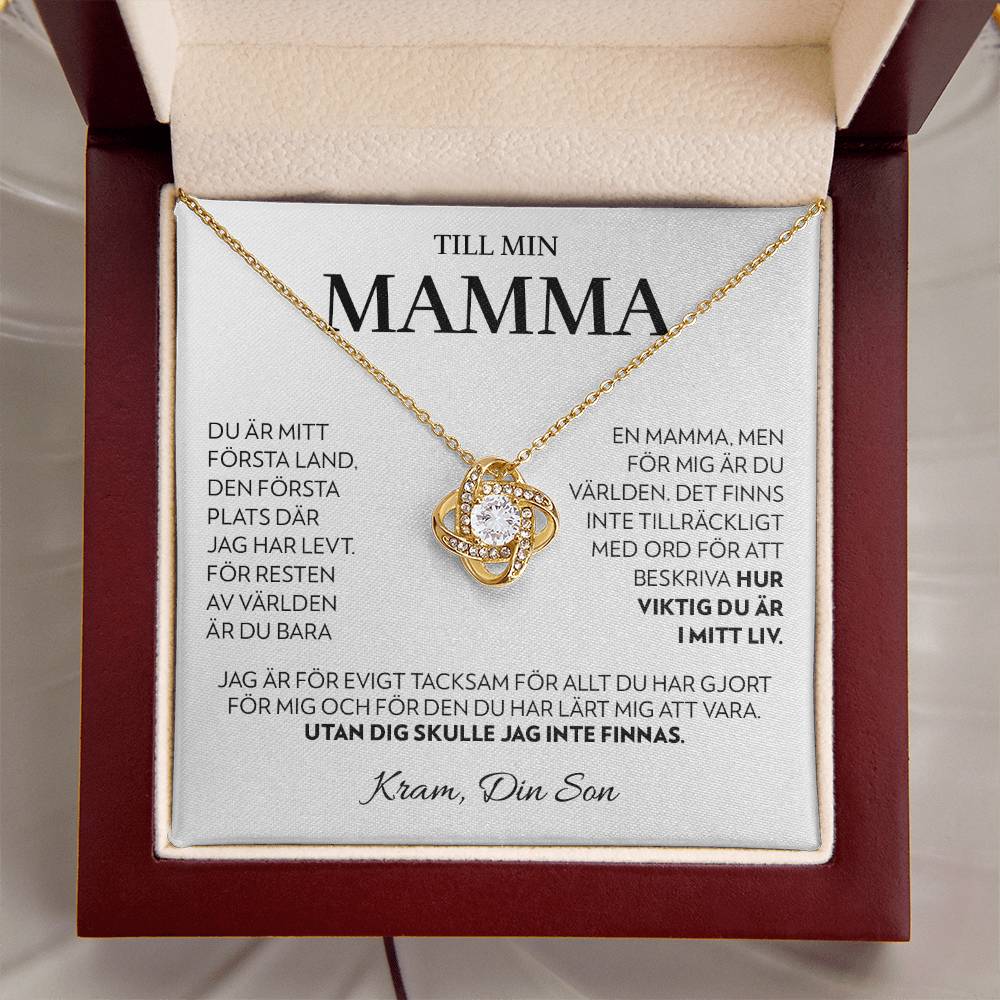 Til Min Mamma (Från Son) - Första Land - Halsband Kärleksknop