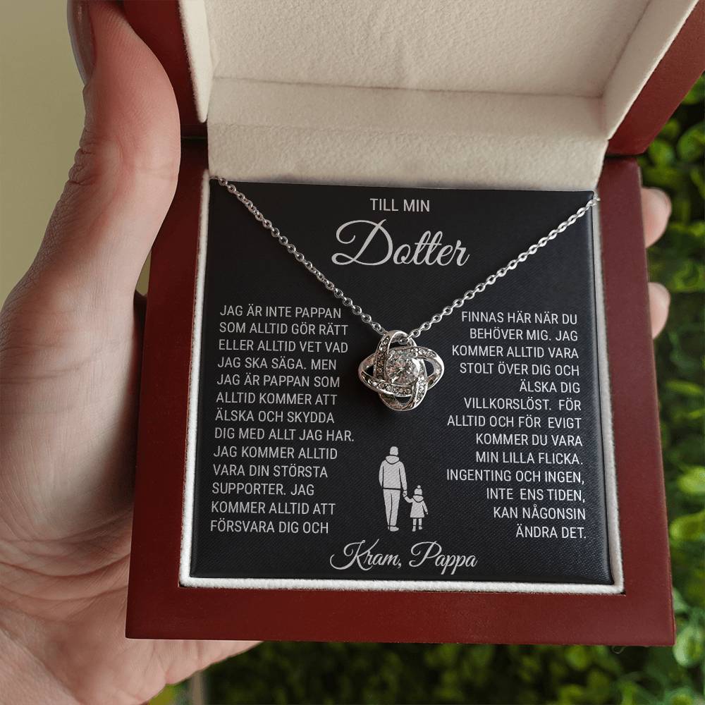 Till Min Dotter (från Pappa) -  Med Allt Jag Har - Halsband Kärleksknop