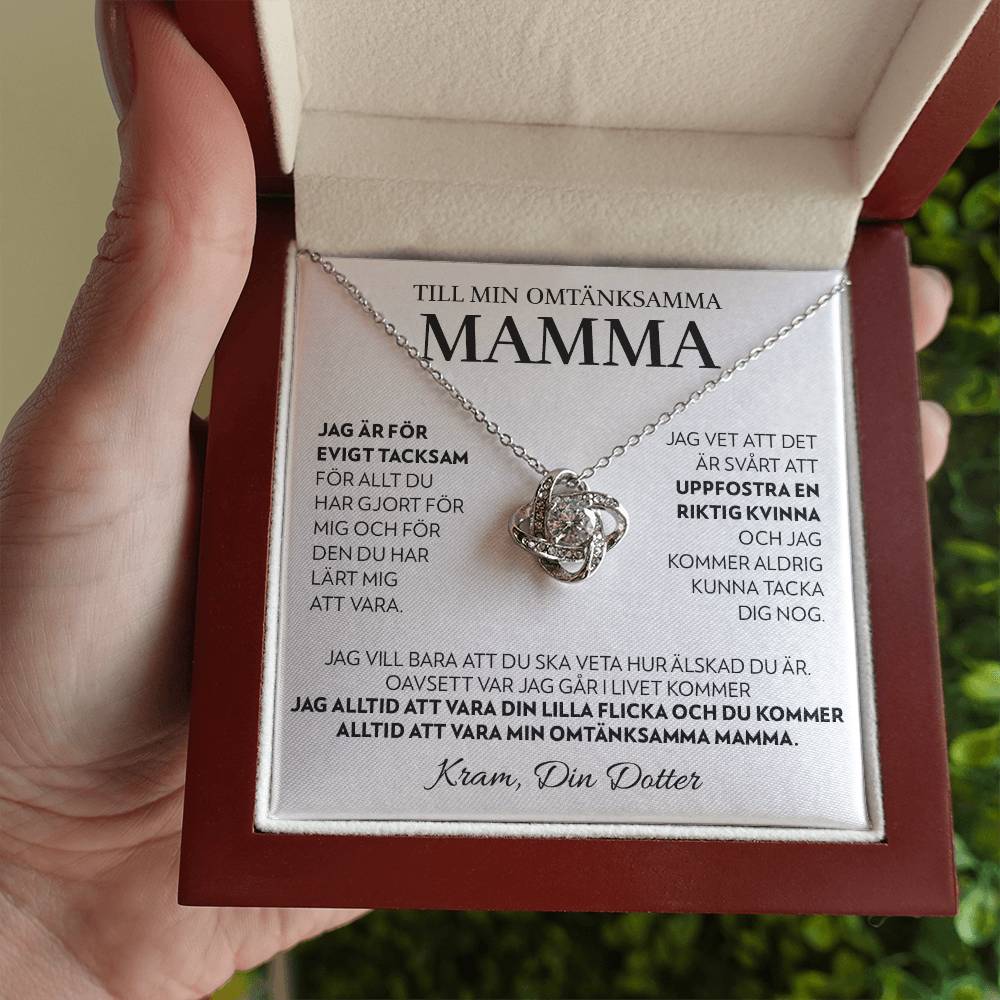 Till Min Mamma (Från Dotter) - Alltid - Halsband Kärleksknop