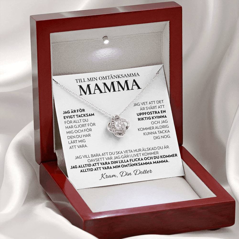 Till Min Mamma (Från Dotter) - Alltid - Halsband Kärleksknop