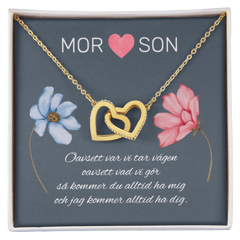 Mor Och Son - Oavsett Var Vi Tar Vägen - Halsband Två Hjärtan
