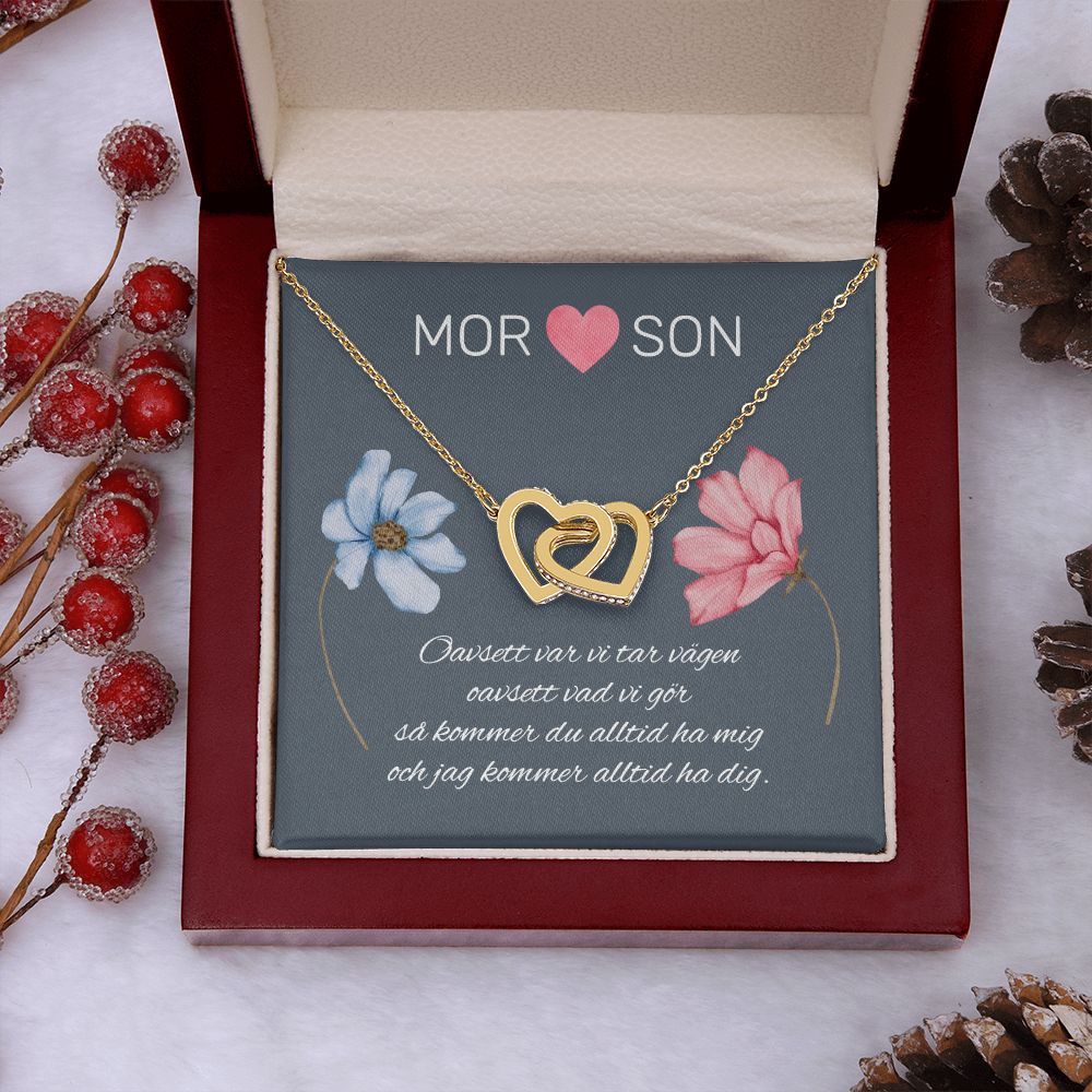 Mor Och Son - Oavsett Var Vi Tar Vägen - Halsband Två Hjärtan