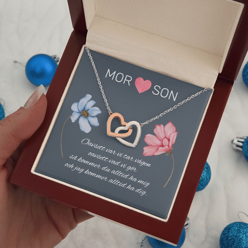 Mor Och Son - Oavsett Var Vi Tar Vägen - Halsband Två Hjärtan