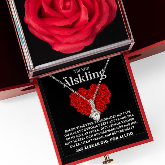 Dagen Vi Möttes - Halsband Alluring Beauty med Rosask