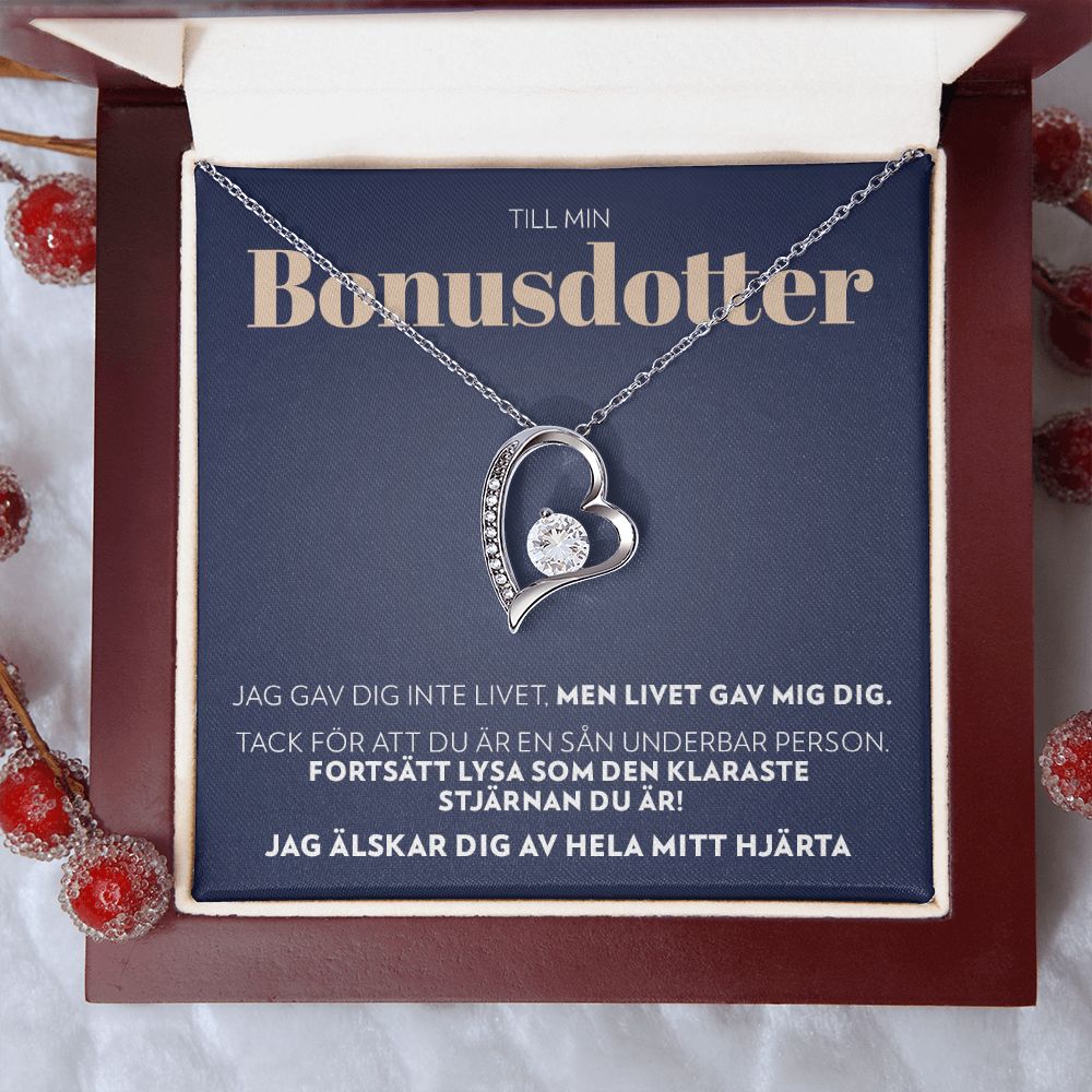 Till Min Bonusdotter - Livet Gav Mig Dig - Halsband Forever Love