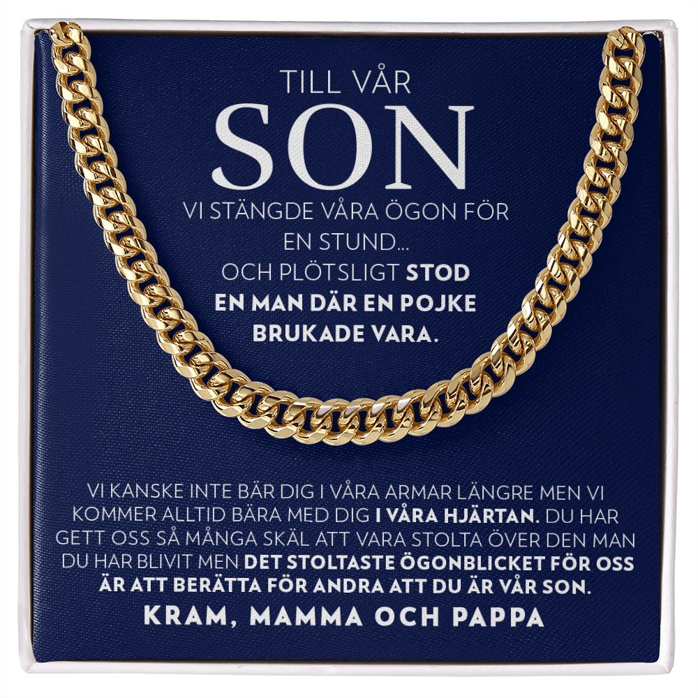 Till Vår Son - Vi Stängde Våra Ögon - Halsband Pansarkedja