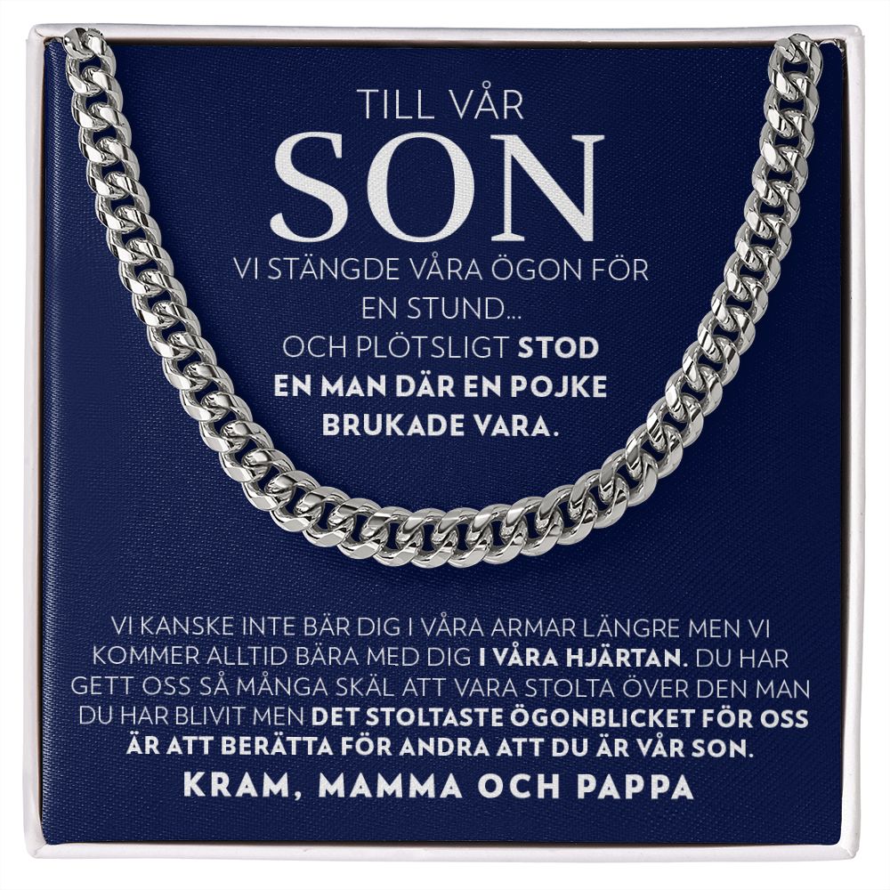 Till Vår Son - Vi Stängde Våra Ögon - Halsband Pansarkedja