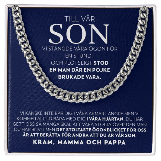 Till Vår Son - Vi Stängde Våra Ögon - Halsband Pansarkedja