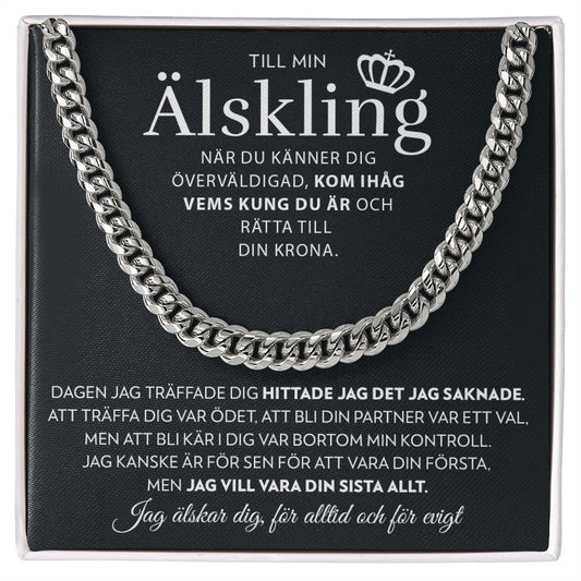 Till Min Älskling - Kungen - Halsband Pansarkedja