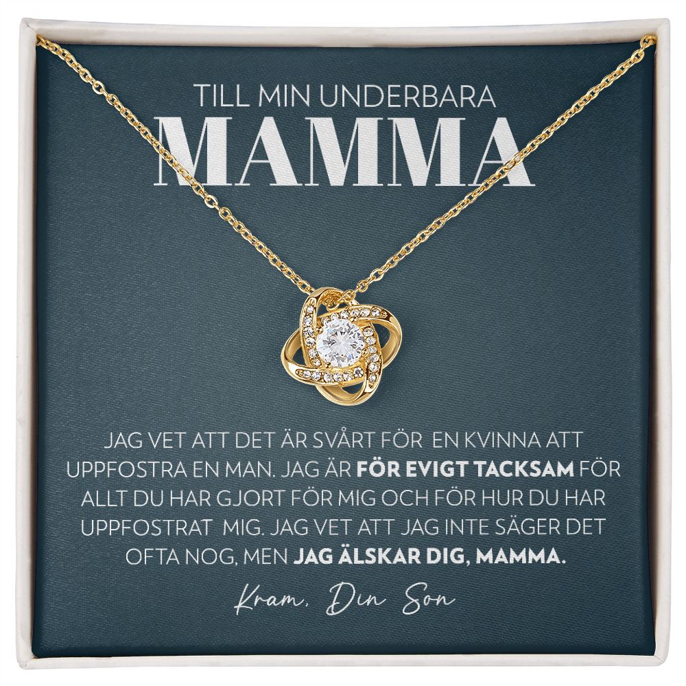 Mamma (från Son) - Evigt Tacksam - Halsband Kärleksknop
