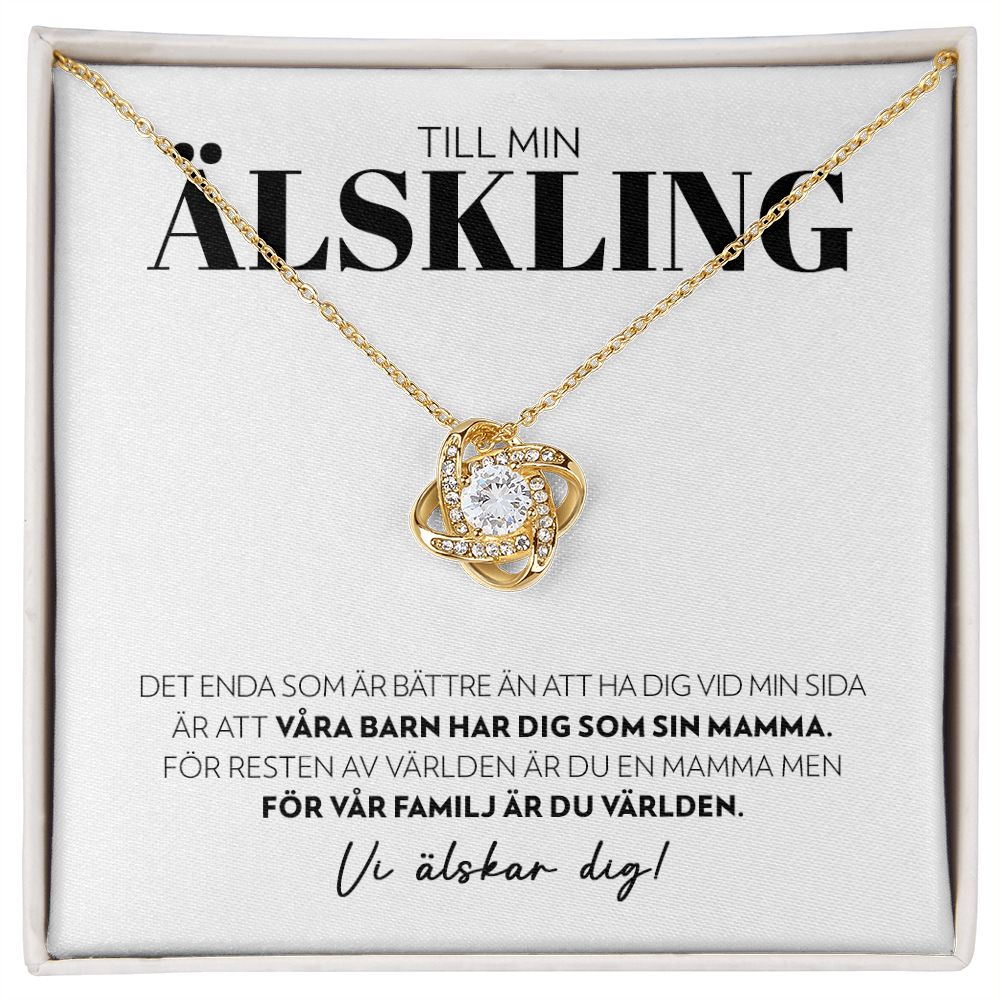 Till Min Älskling - Det Enda Som Är Bättre - Halsband Kärleksknop