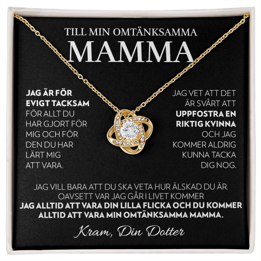 Till Min Mamma (Från Dotter) - Alltid - Halsband Kärleksknop