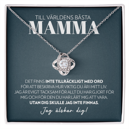 Mamma - Inte Tillräckligt Med Ord - Halsband Kärleksknop