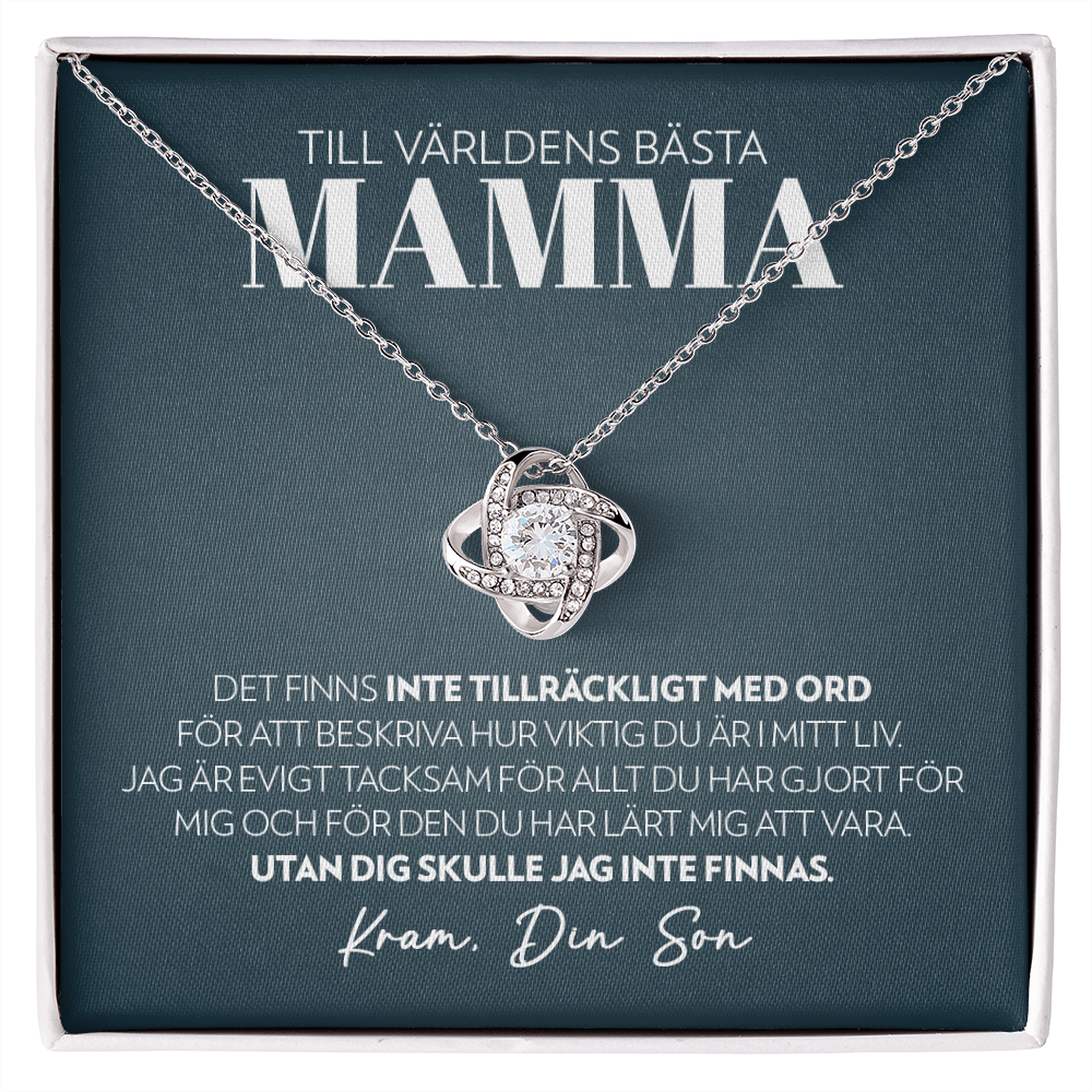 Mamma - Inte Tillräckligt Med Ord (Från Son) - Halsband Kärleksknop