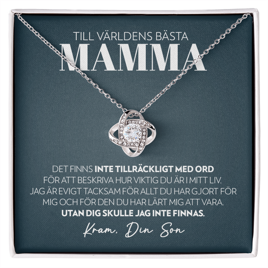 Mamma - Inte Tillräckligt Med Ord (Från Son) - Halsband Kärleksknop