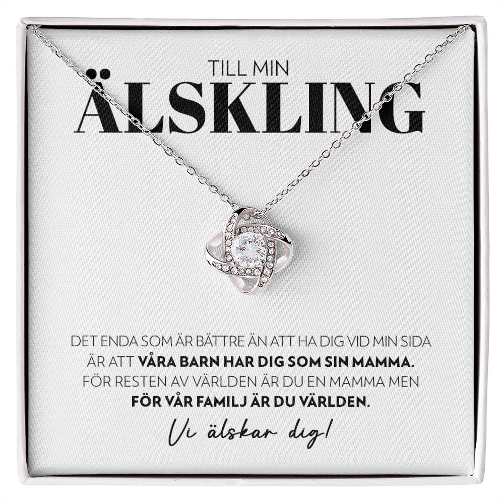 Till Min Älskling - Det Enda Som Är Bättre - Halsband Kärleksknop