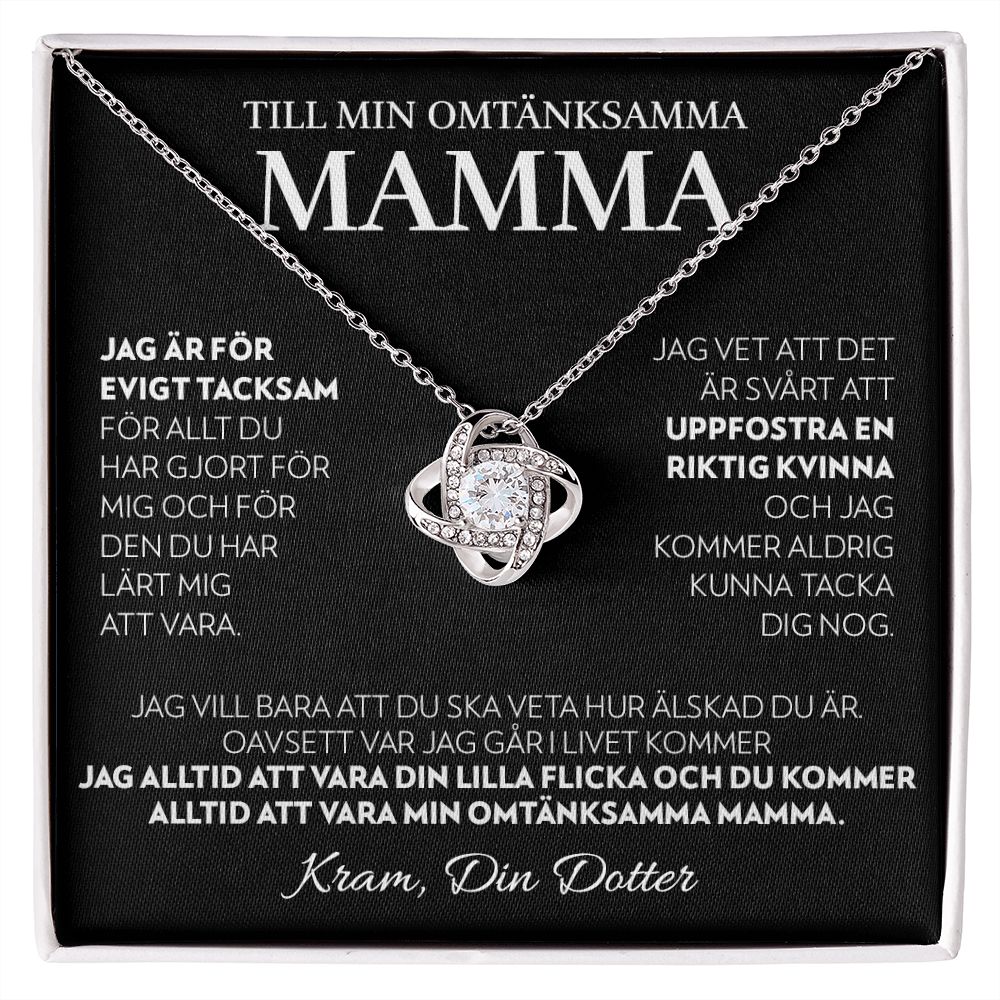Till Min Mamma (Från Dotter) - Alltid - Halsband Kärleksknop