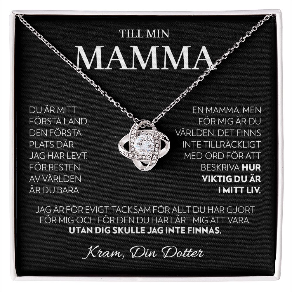 Till Min Mamma (Från Dotter) - Första Land - Halsband Kärleksknop