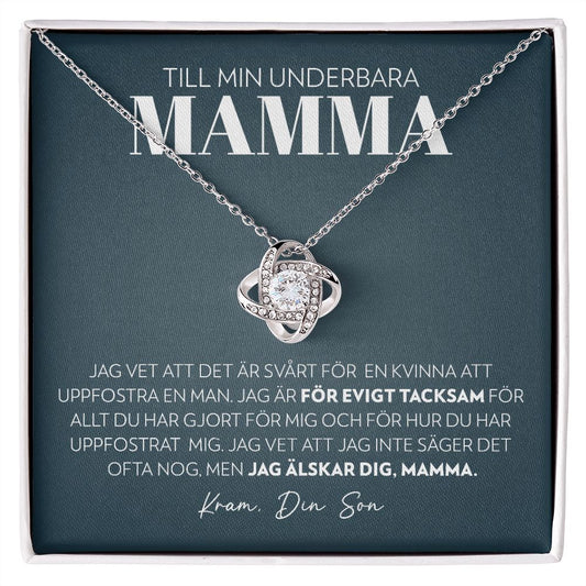 Mamma (från Son) - Evigt Tacksam - Halsband Kärleksknop