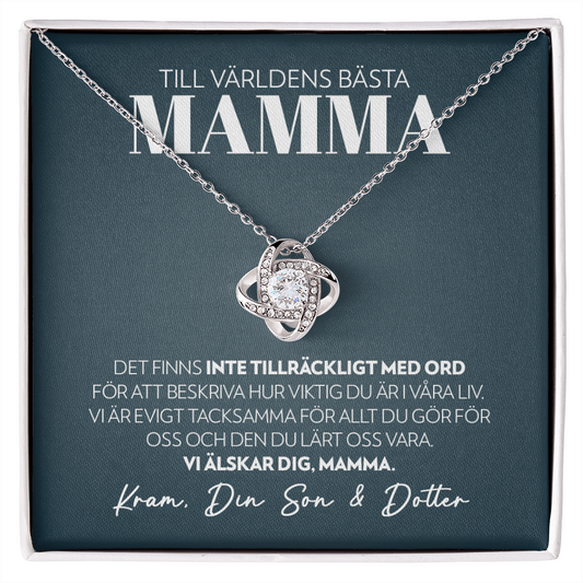 Mamma - Inte Tillräckligt Med Ord (Från Son & Dotter) - Halsband Kärleksknop