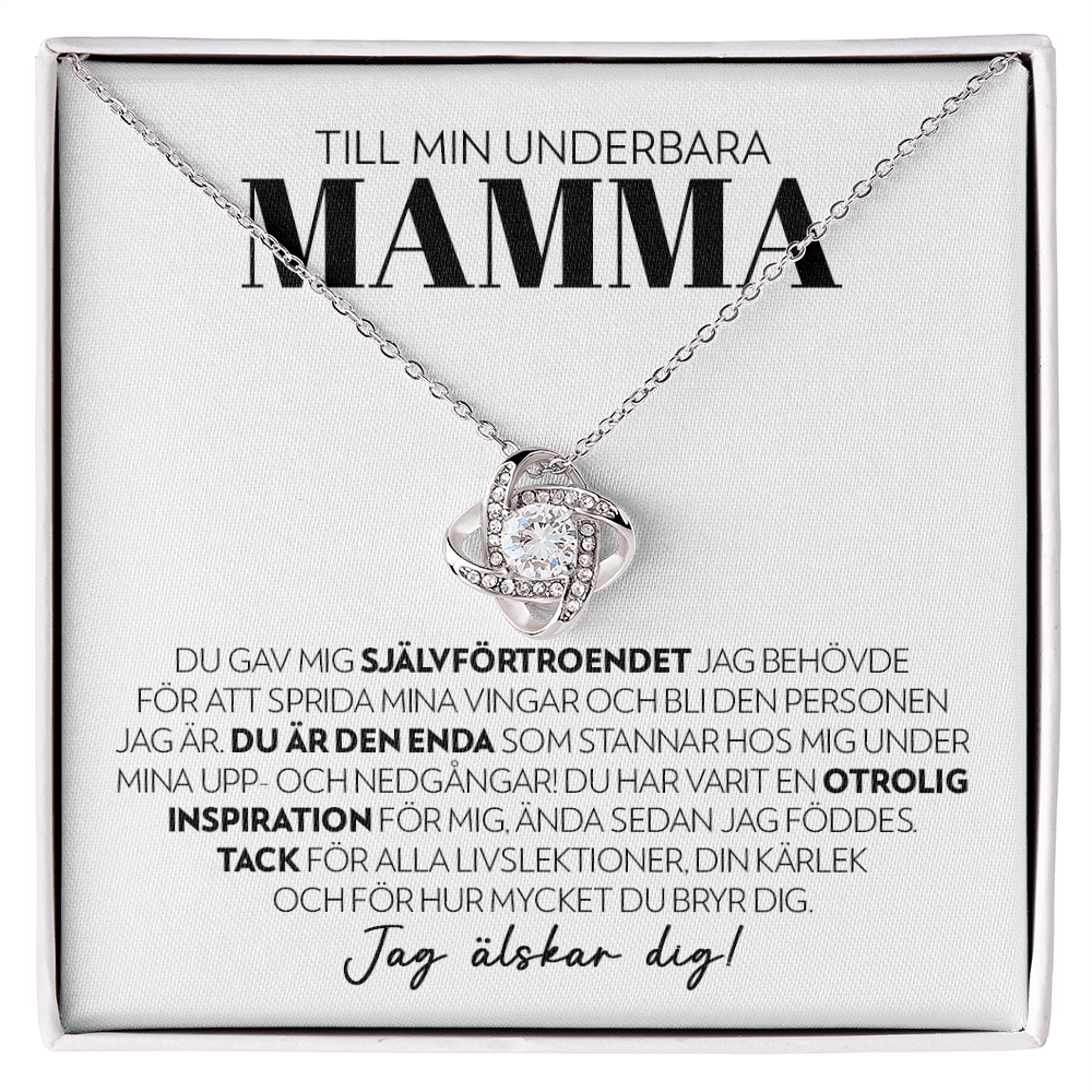 Till Min Underbara Mamma - Den Enda - Halsband Kärleksknop