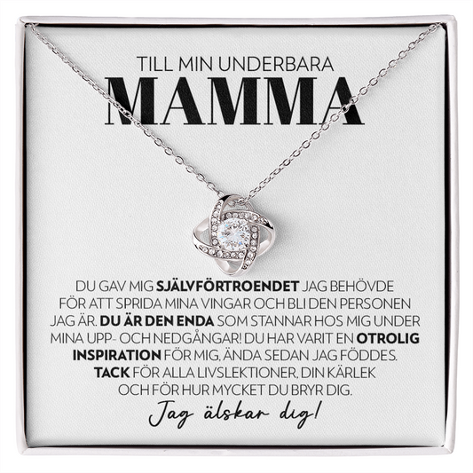 Till Min Underbara Mamma - Den Enda - Halsband Kärleksknop