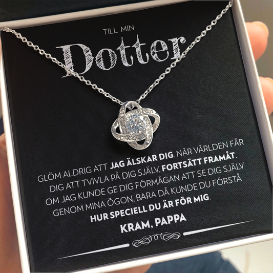 Till Min Dotter (Från Pappa) - Fortsätt Framåt - Halsband Kärleksknop