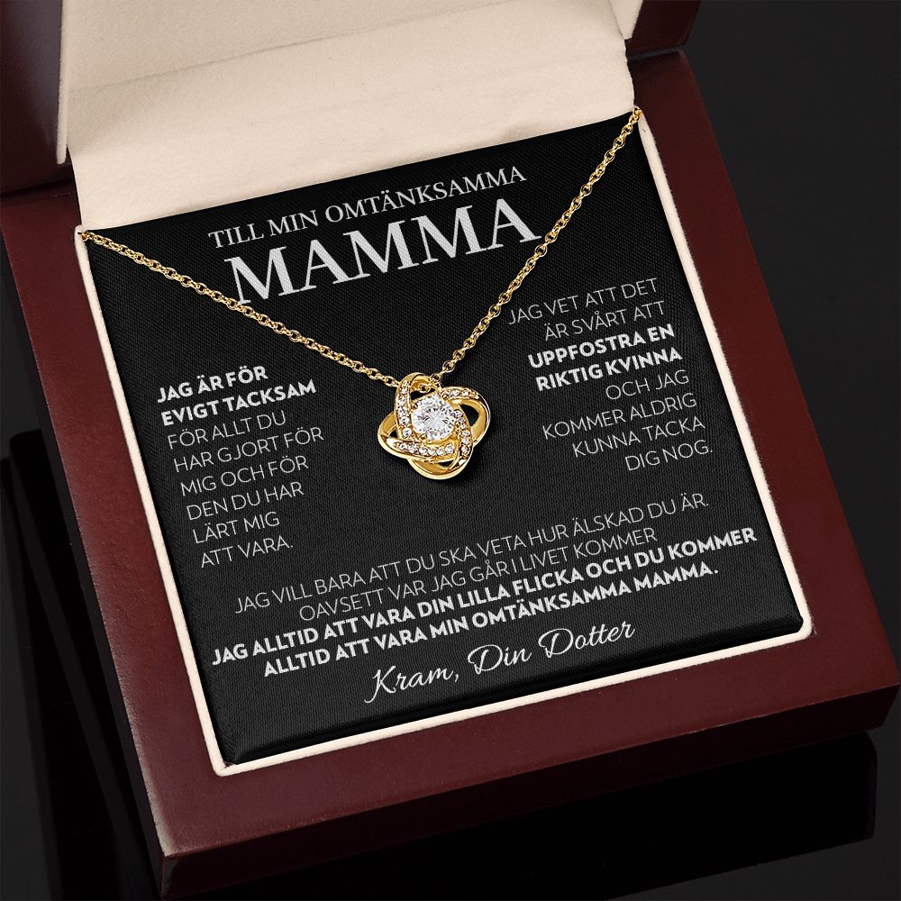 Till Min Mamma (Från Dotter) - Alltid - Halsband Kärleksknop