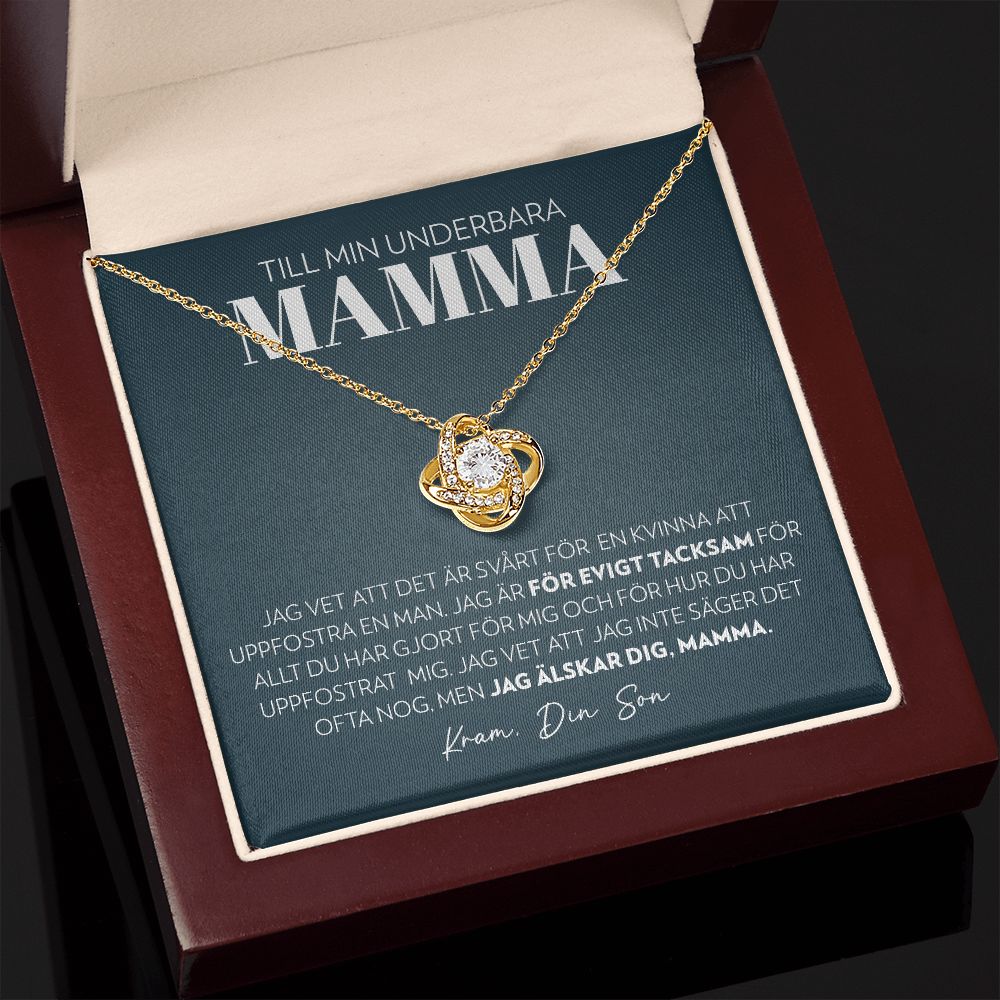 Mamma (från Son) - Evigt Tacksam - Halsband Kärleksknop