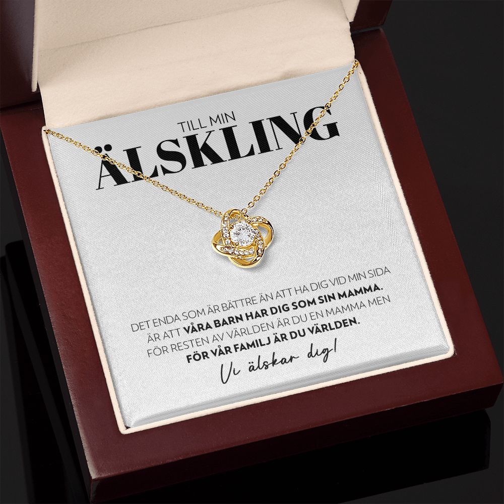 Till Min Älskling - Det Enda Som Är Bättre - Halsband Kärleksknop