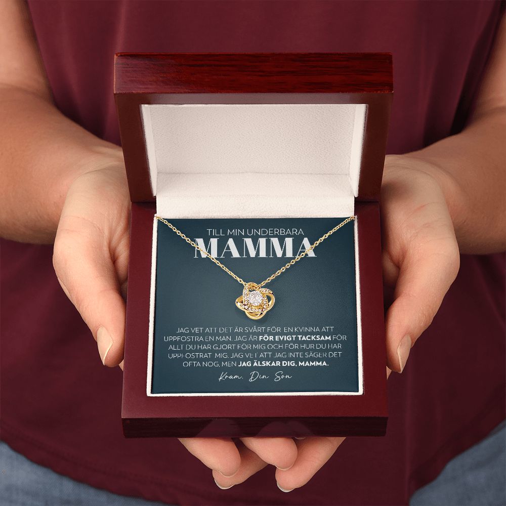 Mamma (från Son) - Evigt Tacksam - Halsband Kärleksknop