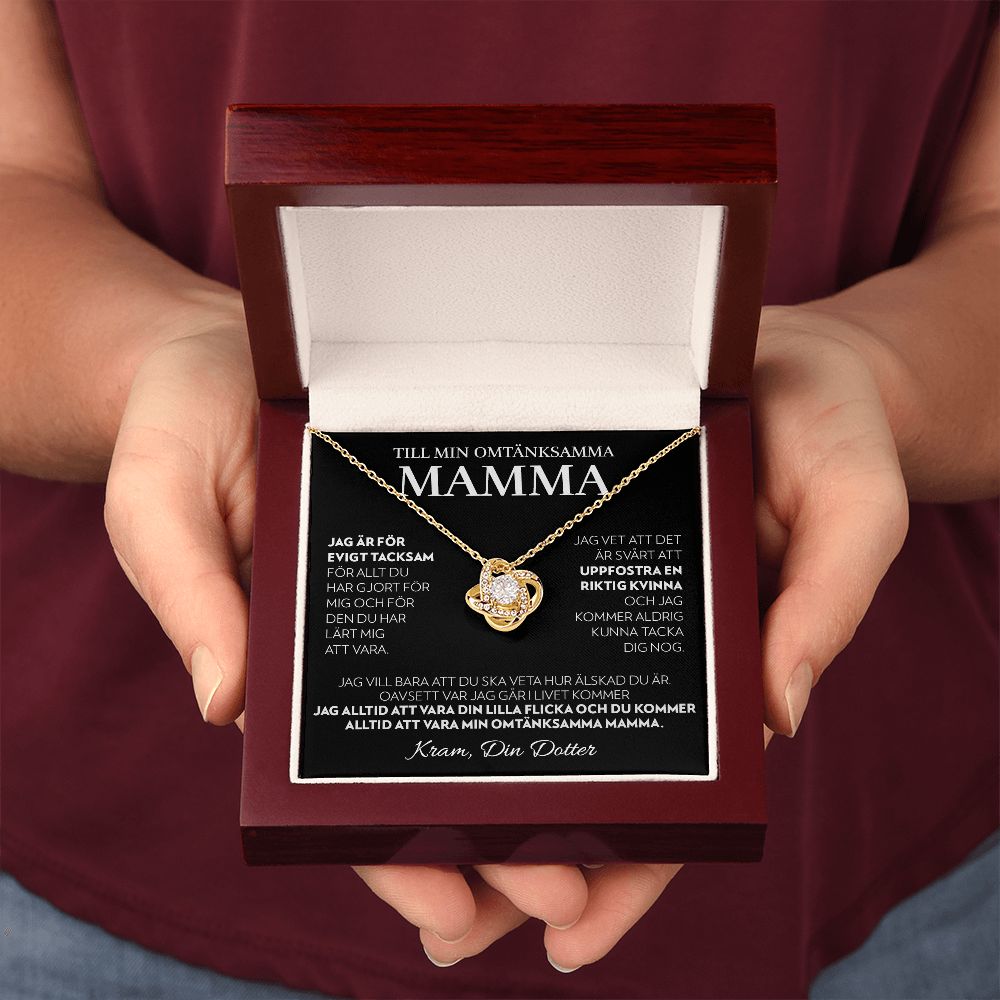 Till Min Mamma (Från Dotter) - Alltid - Halsband Kärleksknop
