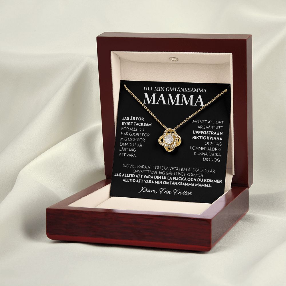 Till Min Mamma (Från Dotter) - Alltid - Halsband Kärleksknop