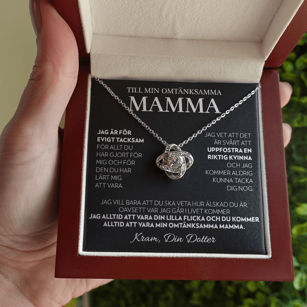 Till Min Mamma (Från Dotter) - Alltid - Halsband Kärleksknop
