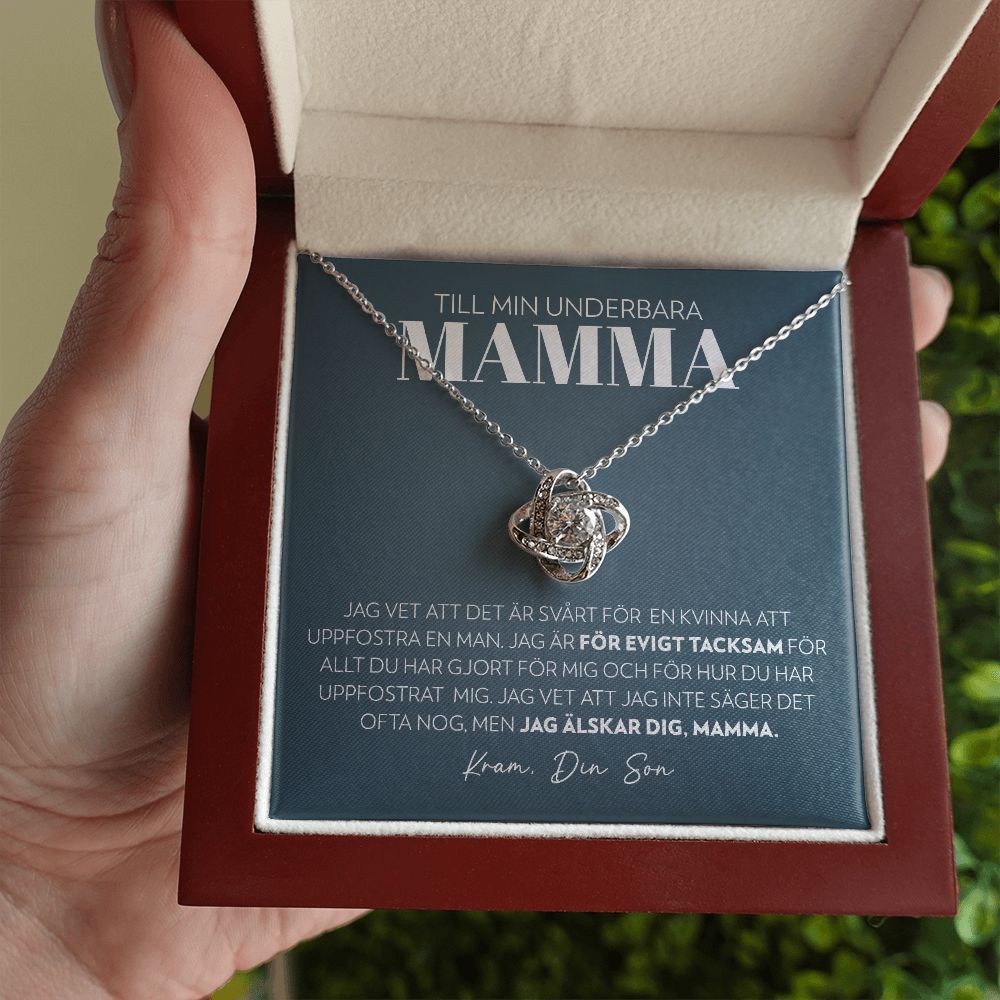 Mamma (från Son) - Evigt Tacksam - Halsband Kärleksknop